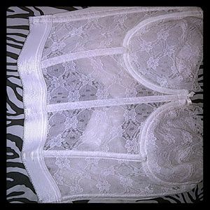 White lace bra